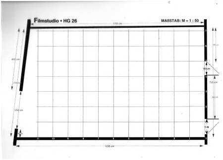 Grundriss des Filmstudios U45